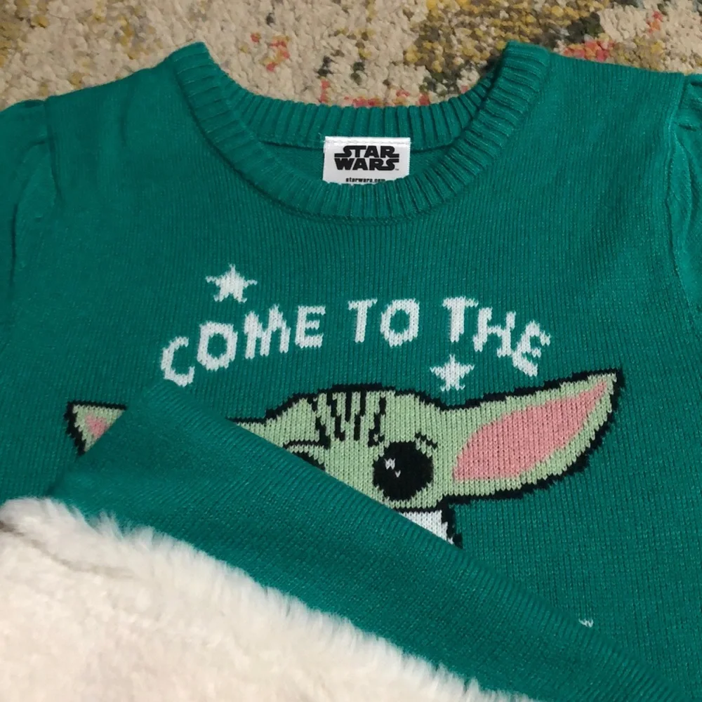 mandelorian the child Star Wars sweater dress - Picture 2 of 2